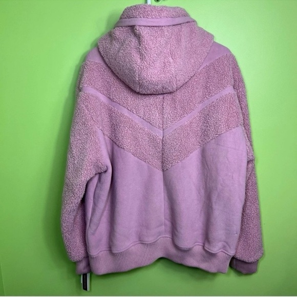 Koolaburra by UGG Hood Cropped Sherpa Bomber Jacket size XL NWT - Picture 8 of 9